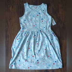 Cat & Jack Stars And Dots Dress Size Medium- 8